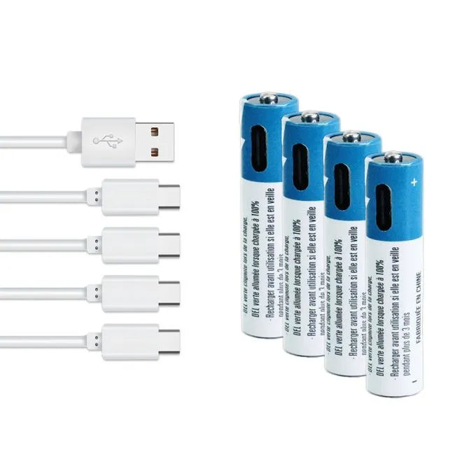 Pile rechargeable AAA Li-ion avec câble 2 x USB-C - 1.5V - Paquet de 2 image 6