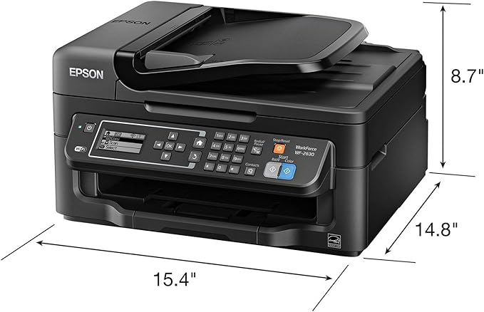 Imprimante jet d'encre couleur sans fil Epson WorkForce WF-2630 image 3