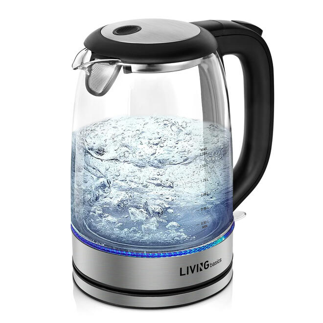 Bouilloire électrique sans fil en verre de 1,7 L, 1 500 W image 0
