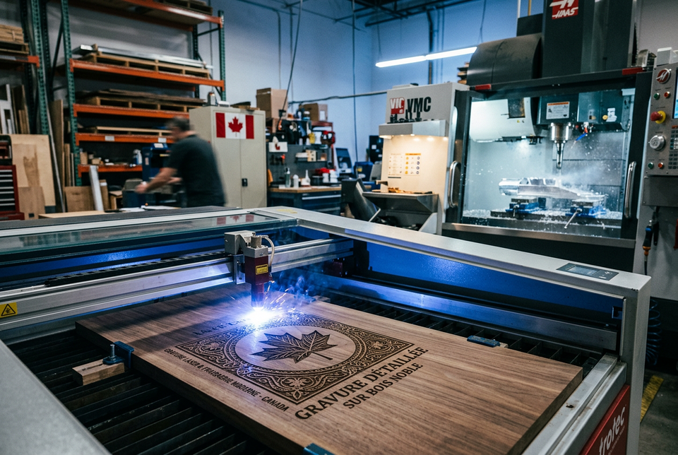 Services de Gravure au Laser & fraisage
