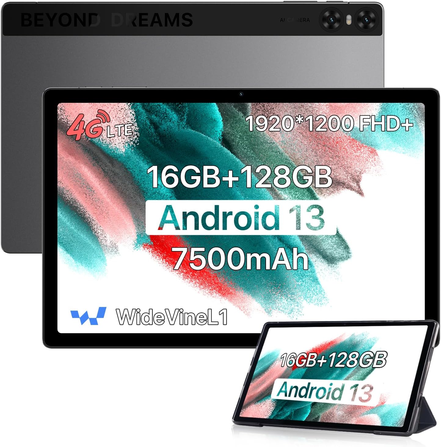 UMIDIGI Tablette A13 Tab Android 13, (8 + 8) Go de RAM + 128 Go image 0