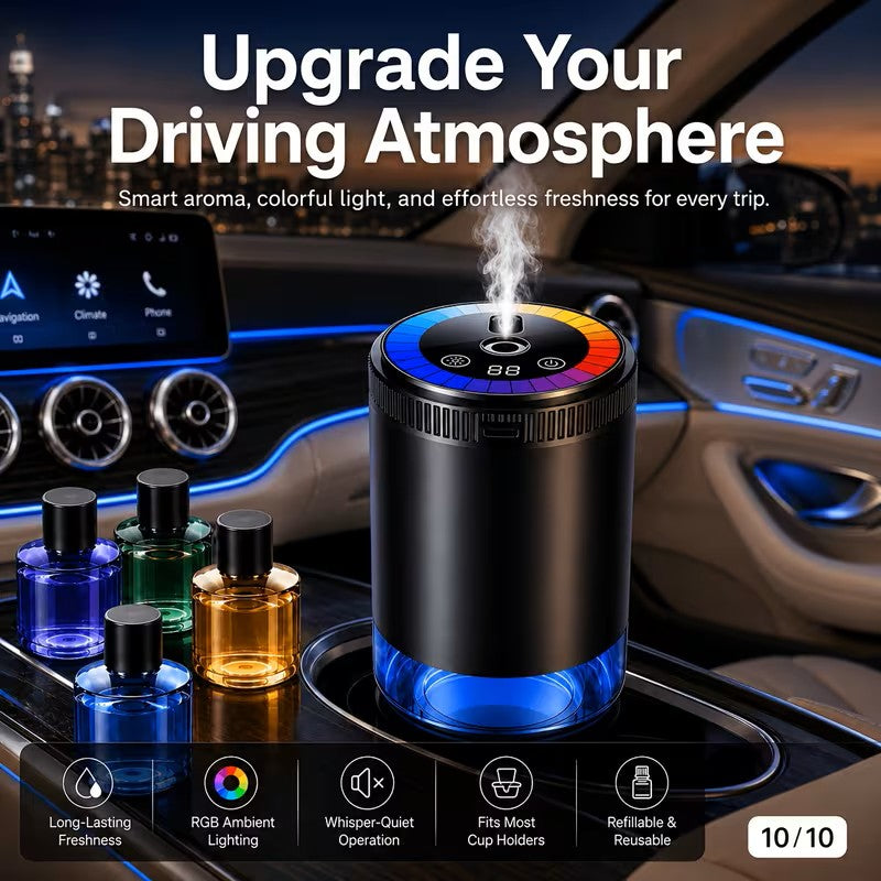 Diffuseur de voiture, désodorisant/parfum d'intérieur intelligent pour voiture