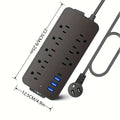 Bloc Multiprise, Parasurtenseur Avec 8 Prises CA Et 3 Ports USB
