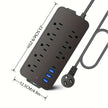 Bloc Multiprise Parasurtenseur — 8 Prises CA + 3 Ports USB | Protection 900J