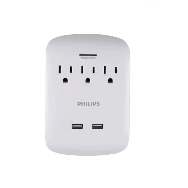 Prises Murales avec protection de 900 joules et 2 ports usb