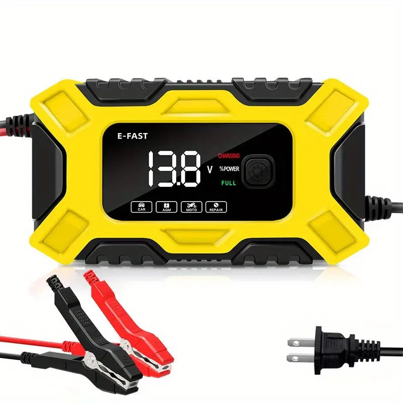 Chargeur de batterie de voiture numérique 6A 12V