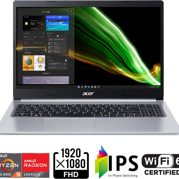 Acer Aspire 5, 15,6 FHD IPS, AMD Ryzen R5-5500U, 8 Go