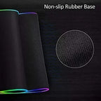 Ailrinni Grand tapis de souris de jeu RVB avec LED lumineuses