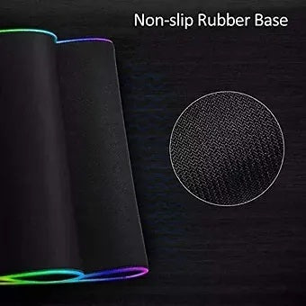 Ailrinni Grand tapis de souris de jeu RVB avec LED lumineuses