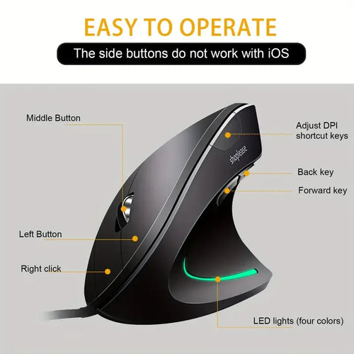 Anker 2.4G Souris optique verticale ergonomique sans fil
