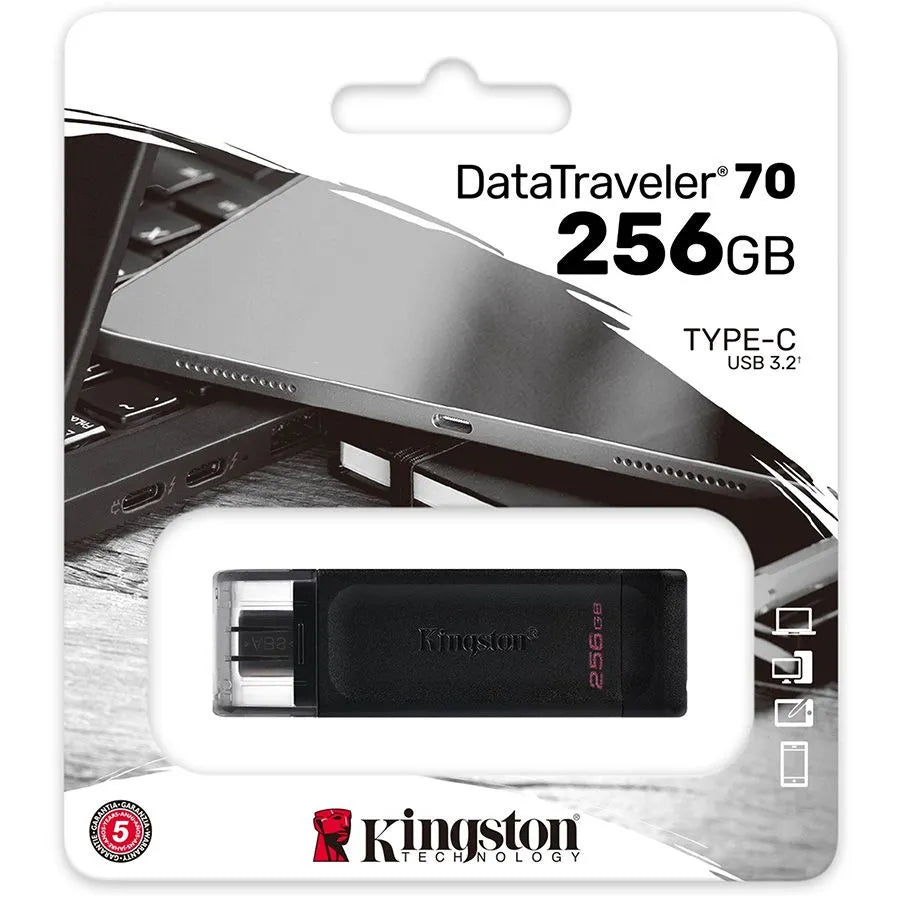 Clé USB type C KINGSTON DT70 - 256 Go