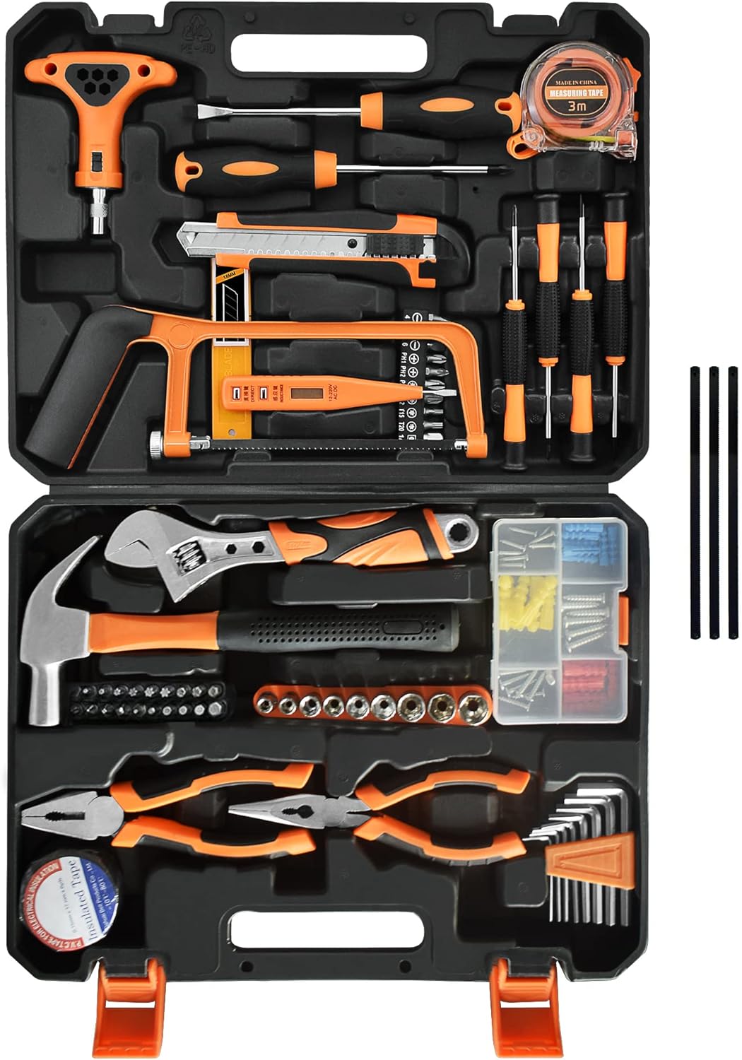 Ensemble d'outils de réparation de maison de 182 pièces