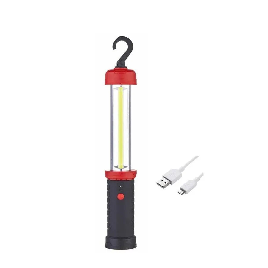 Lampe de travail DEL rechargeable avec crochet et base magnétique