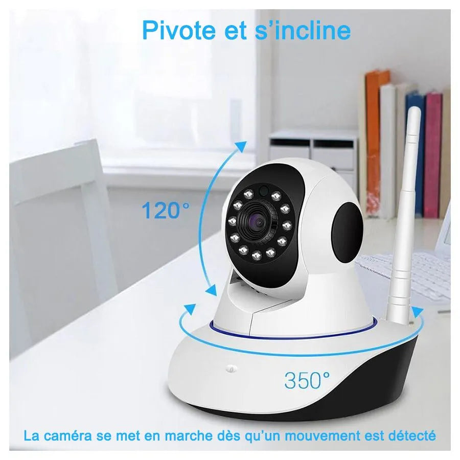 Caméra intelligente Wi-Fi sans fil