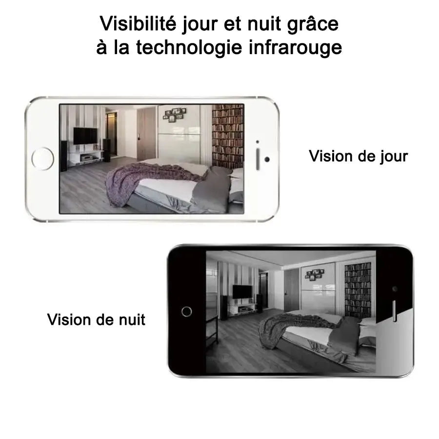 Caméra intelligente Wi-Fi sans fil