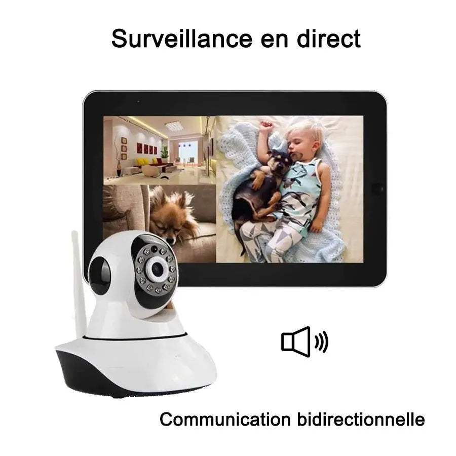 Caméra intelligente Wi-Fi sans fil