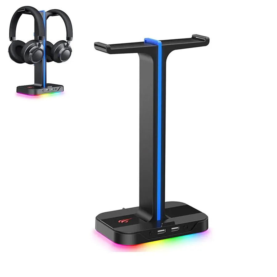 HAVIT TH650 Support de casque d'écoute double RVB