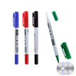 Ensemble de 4 marqueurs de couleur à double pointe pour CD/DVD