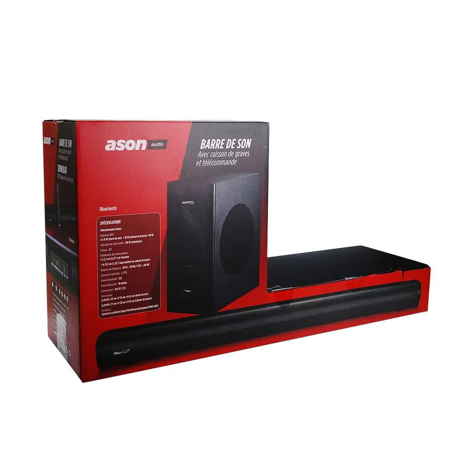 Ensemble de barre de son Bluetooth 2.1
