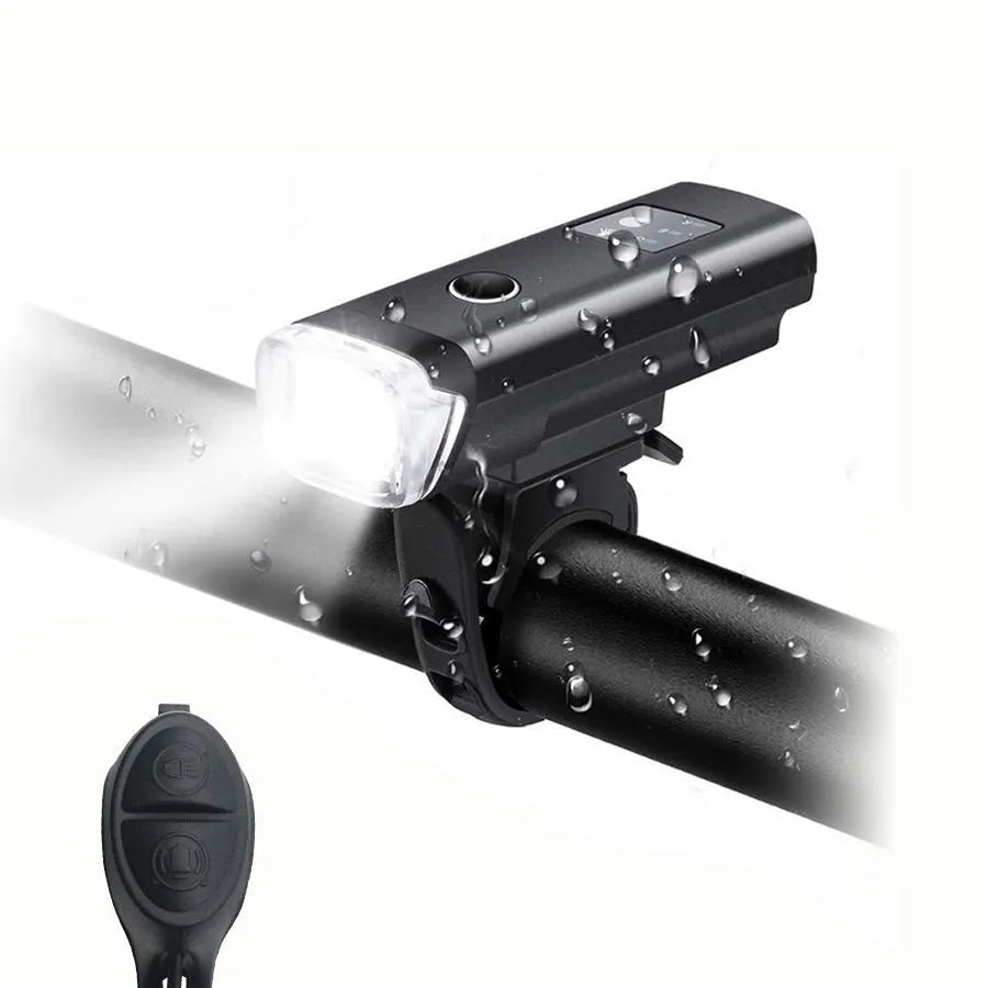 Phare de vélo rechargeable avec klaxon intégré