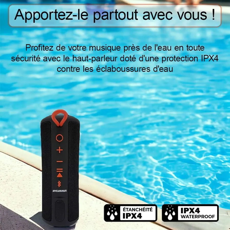 Haut-parleur Bluetooth portable 8 Sylvania SP953 - Noir