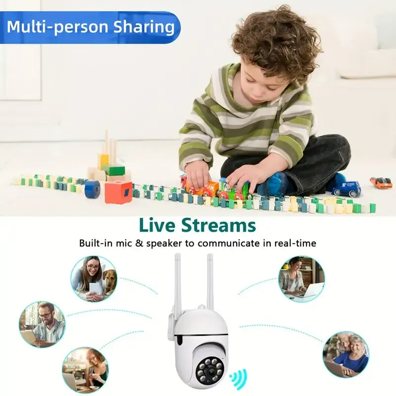 Une caméra de surveillance sans fil 1080p