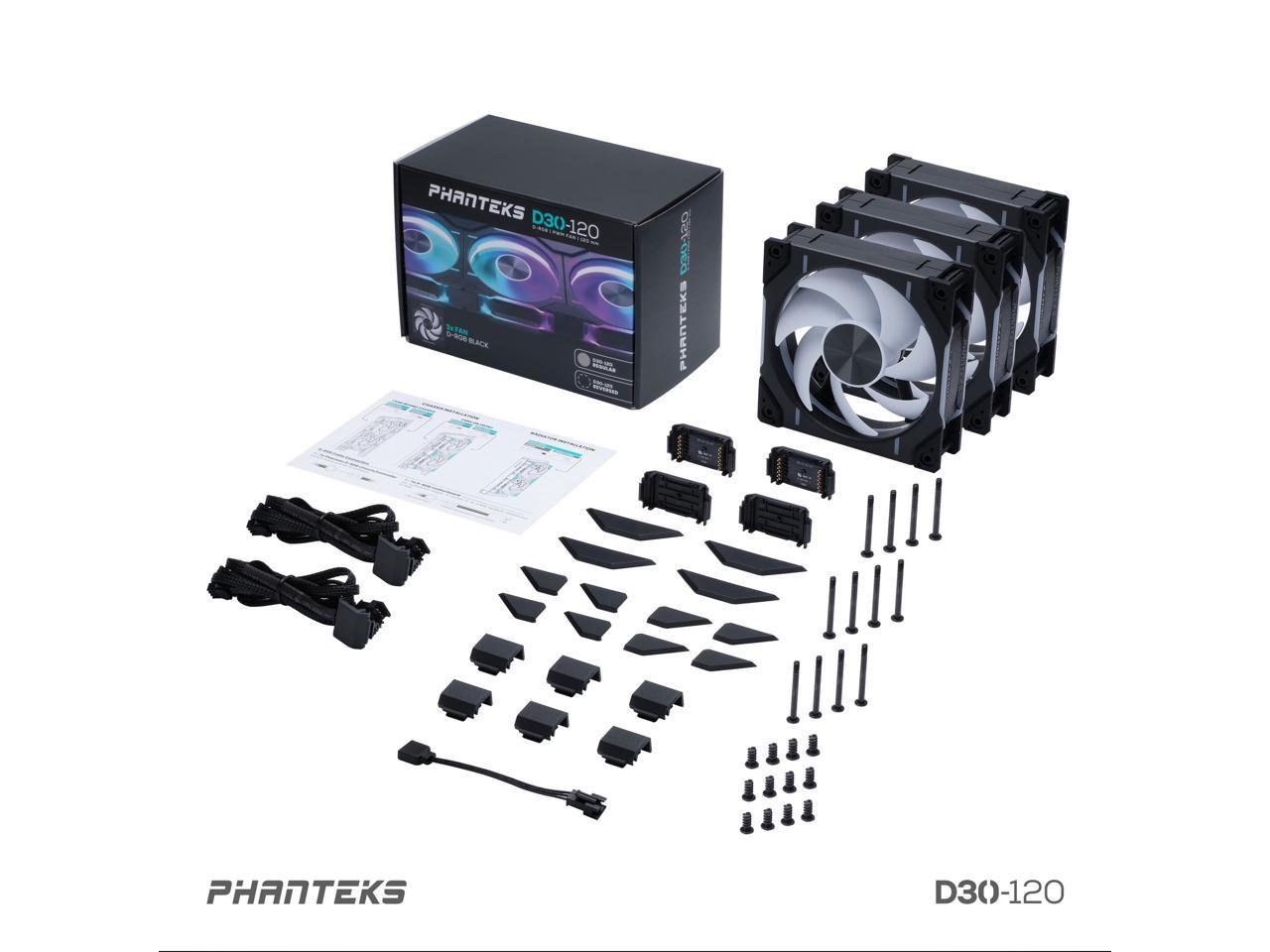 Phanteks D30-120 D30-120, Noir,