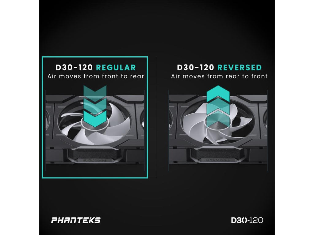 Phanteks D30-120 D30-120, Noir,