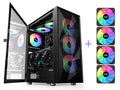 Boîtier PC de jeu ATX en verre trempé SAMA 3509