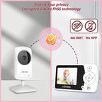 VTimes Moniteur pour bébé avec caméra et audio