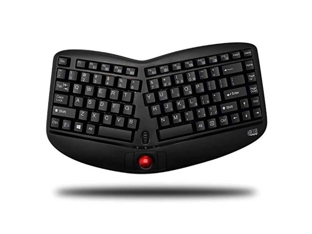 Clavier ergonomique sans fil USB RF noir