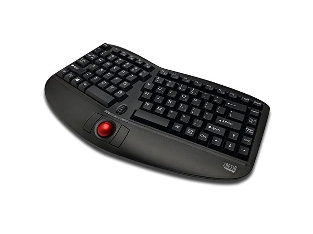 Clavier ergonomique sans fil USB RF noir
