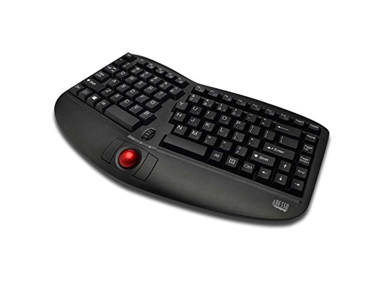 Clavier ergonomique sans fil USB RF noir