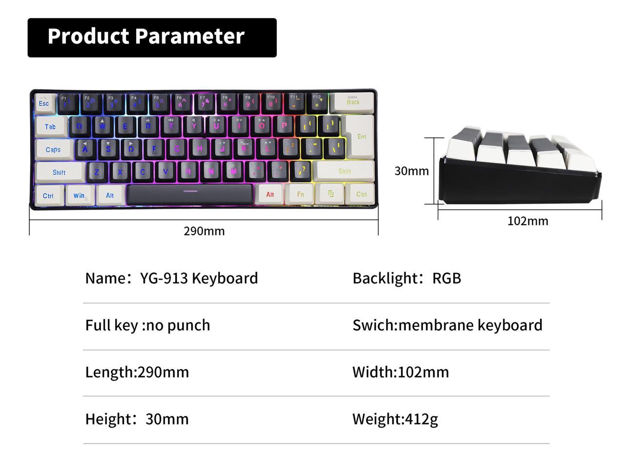 SAMA Clavier filaire YG91-3