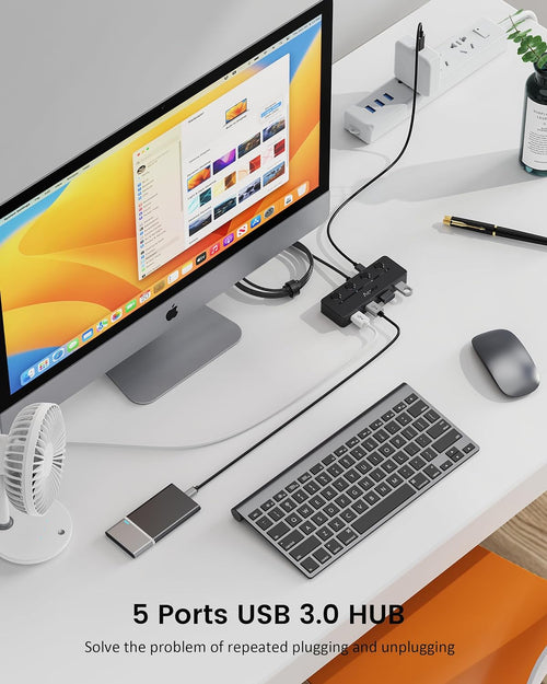 Aceele Hub USB 3.0 à 4 ports