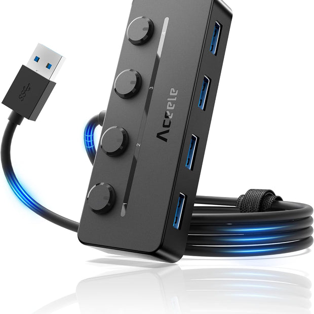 Aceele Hub USB 3.0 à 4 ports