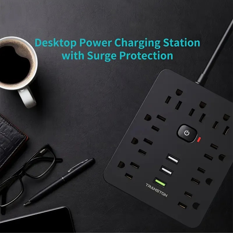 Station De Charge De Bureau Ignifuge Avec 9 Prises