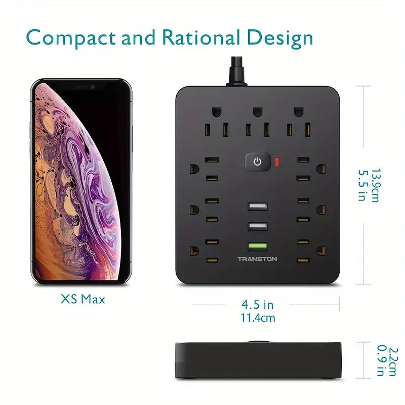 Station De Charge De Bureau Ignifuge Avec 9 Prises
