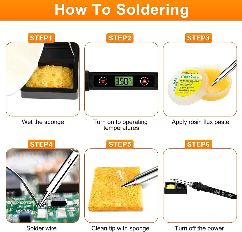 Kit de fer à souder 80 W LCD