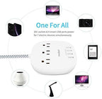 Barre d'alimentation plate avec 4 ports USB