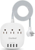 Barre d'alimentation plate avec 4 ports USB