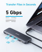 Anker Hub USB-C 332 (5 en 1) avec écran