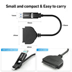 BENFEI Câble SATA vers USB, adaptateur BENFEI USB 3.0