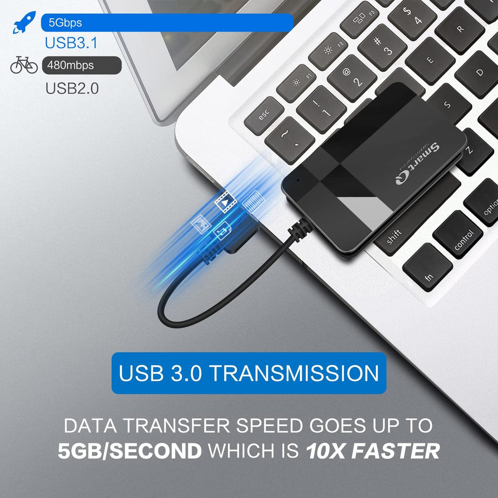 SmartQ C368 Lecteur de carte SD USB 3.0, Plug N Play