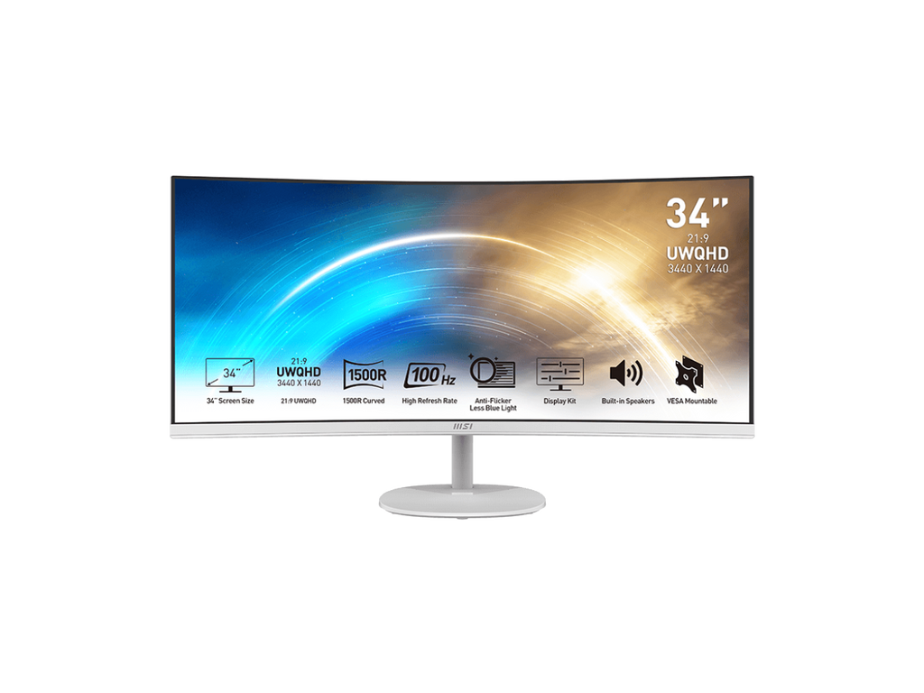 MSI Pro MP341CQW 34" UWQHD 3440 x 1440 (2K)