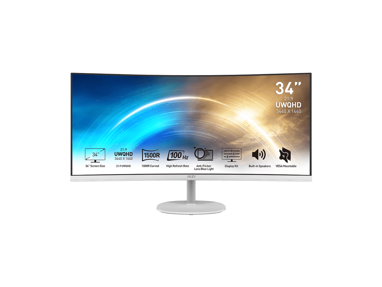 MSI Pro MP341CQW 34" UWQHD 3440 x 1440 (2K)