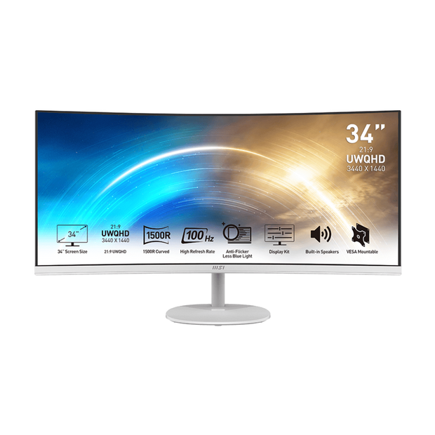 MSI Pro MP341CQW 34" UWQHD 3440 x 1440 (2K)