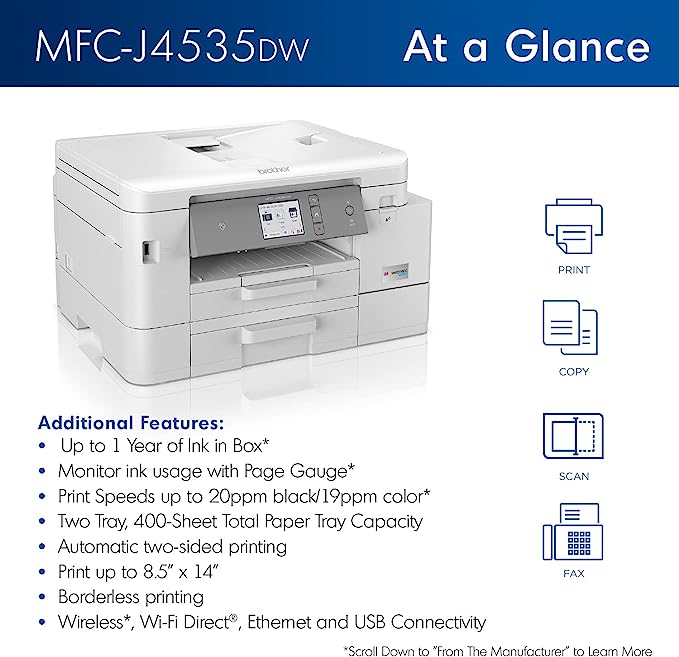 Brother INKvestment Tank MFC-J4535DW