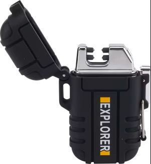 Allumeur sans flamme rechargeable noir
