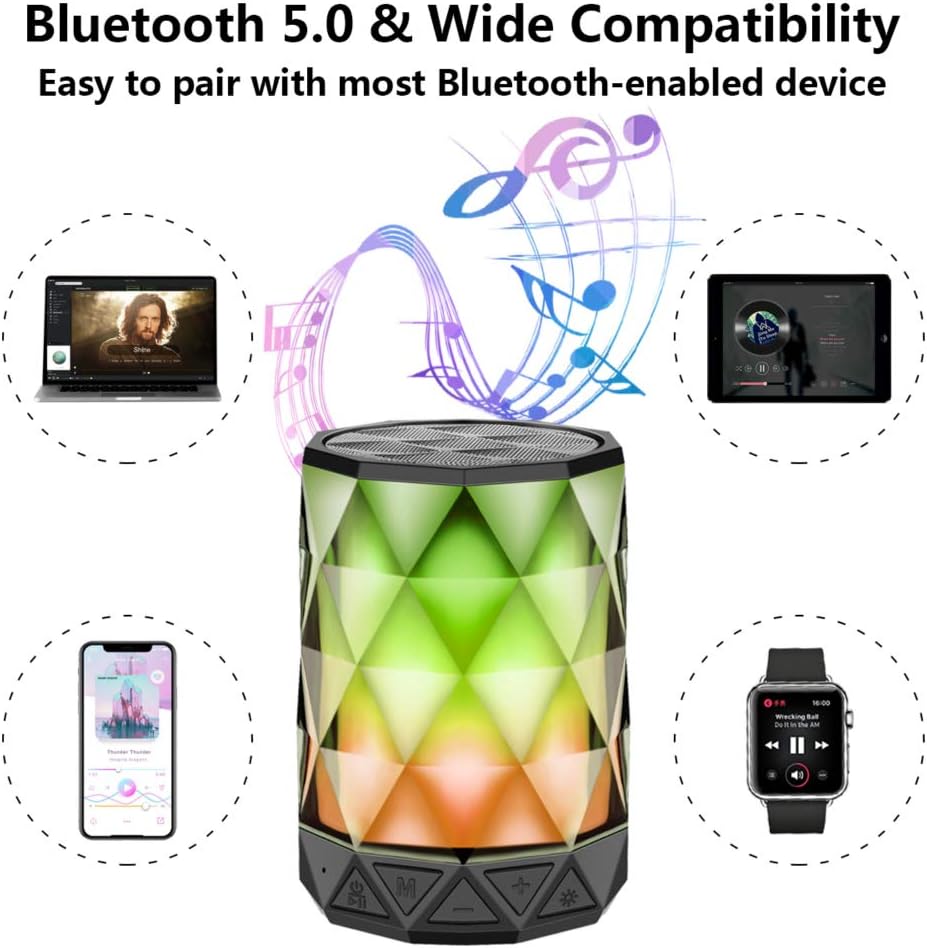 LFS Haut-parleurs Bluetooth portables avec lumières